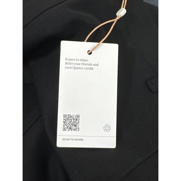 Quince Women's L Tall Ultra Stretch Pull On Ponte Pant Black NWT Inseam 31" - Picture 7 of 12